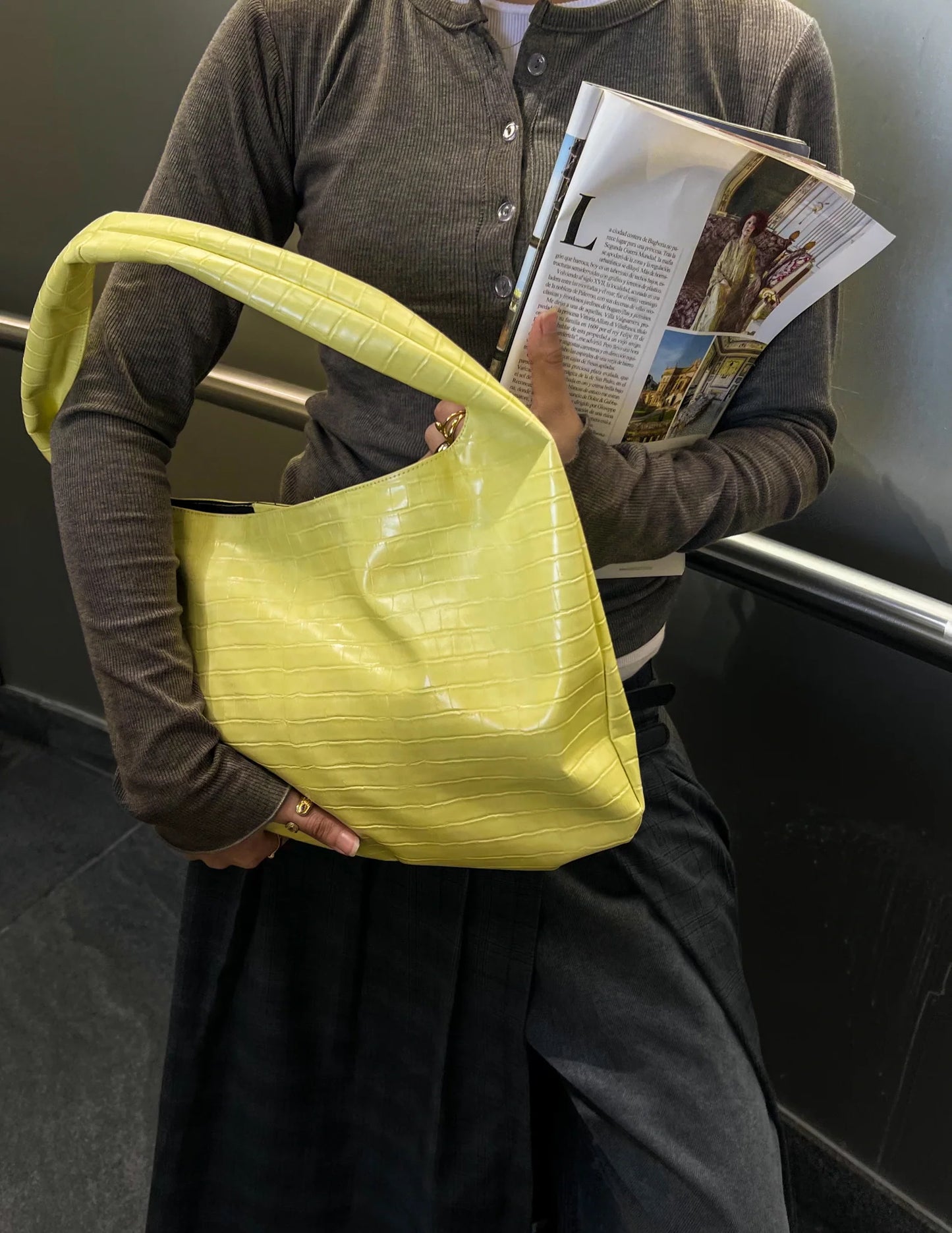 CROCO BAG LEATHER