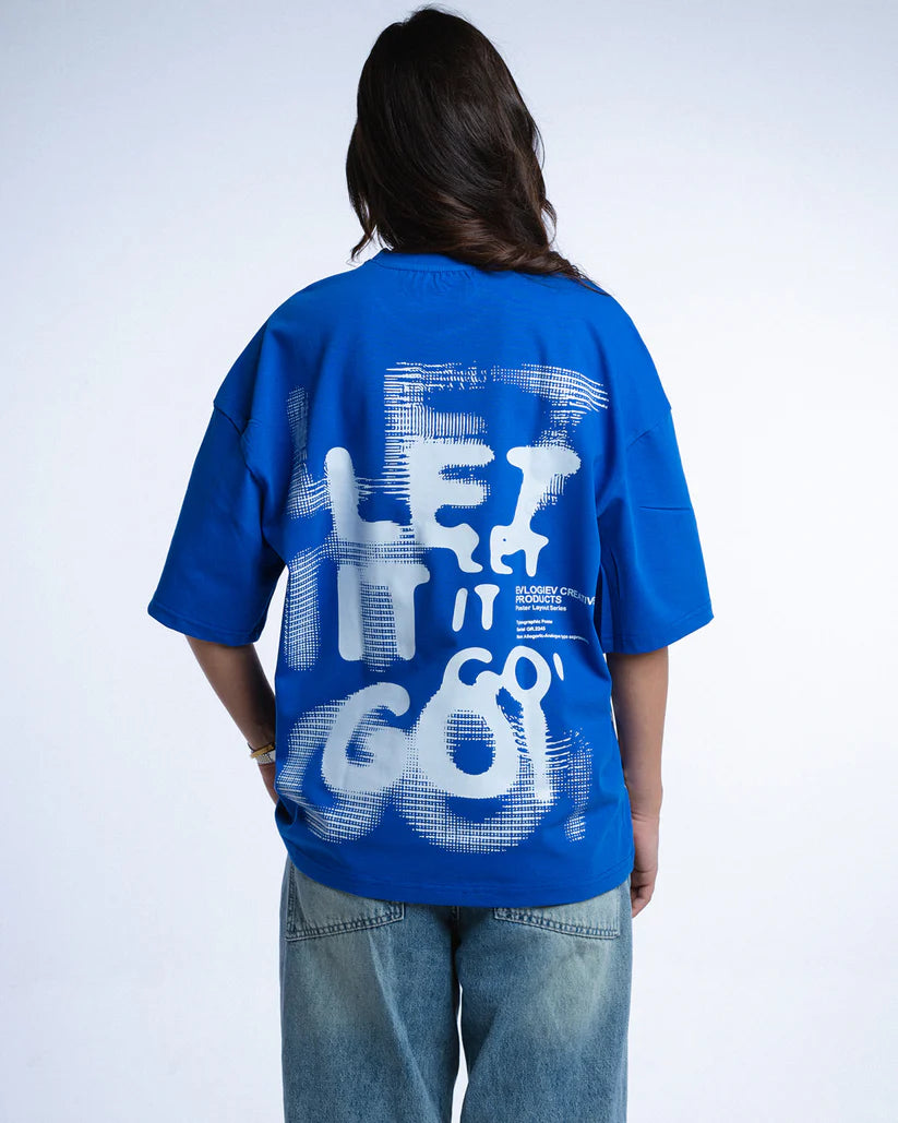 Blue Let It Go Tee