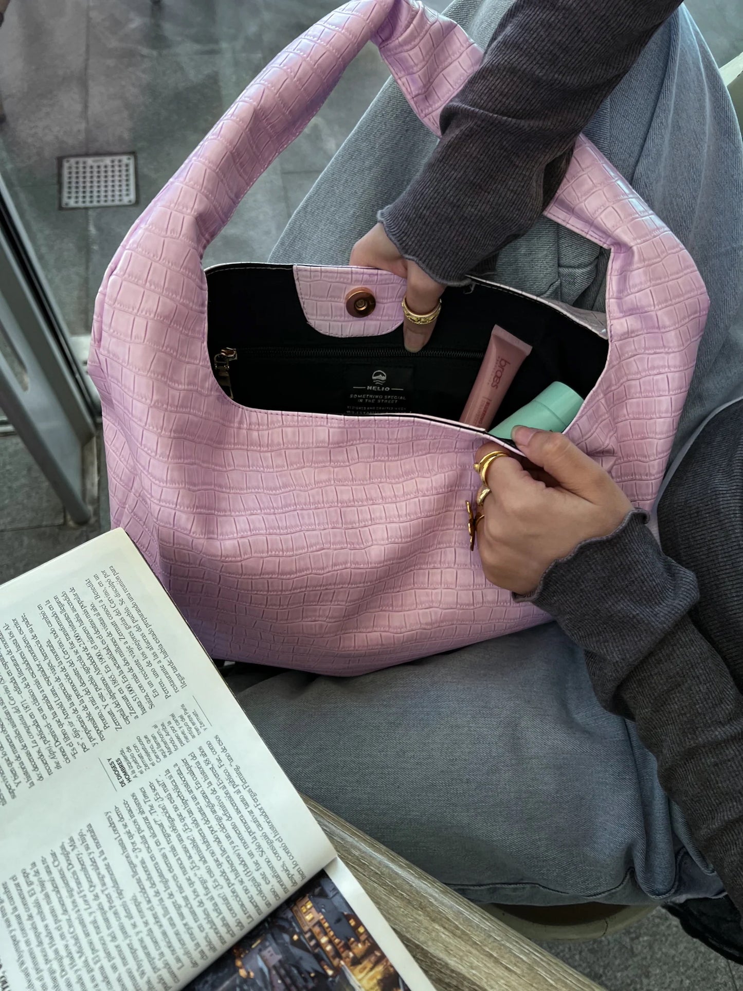 CROCO BAG LEATHER