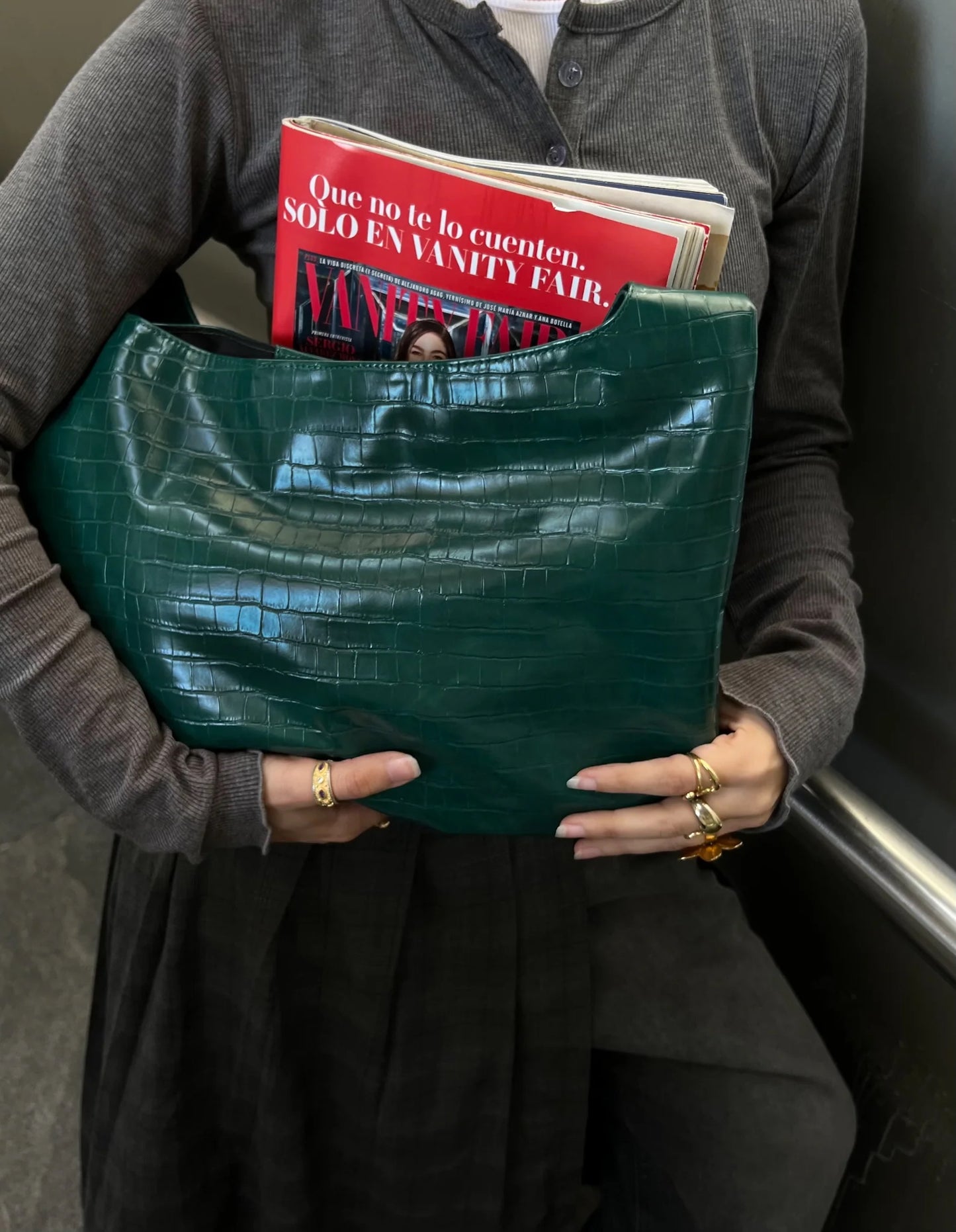 CROCO BAG LEATHER