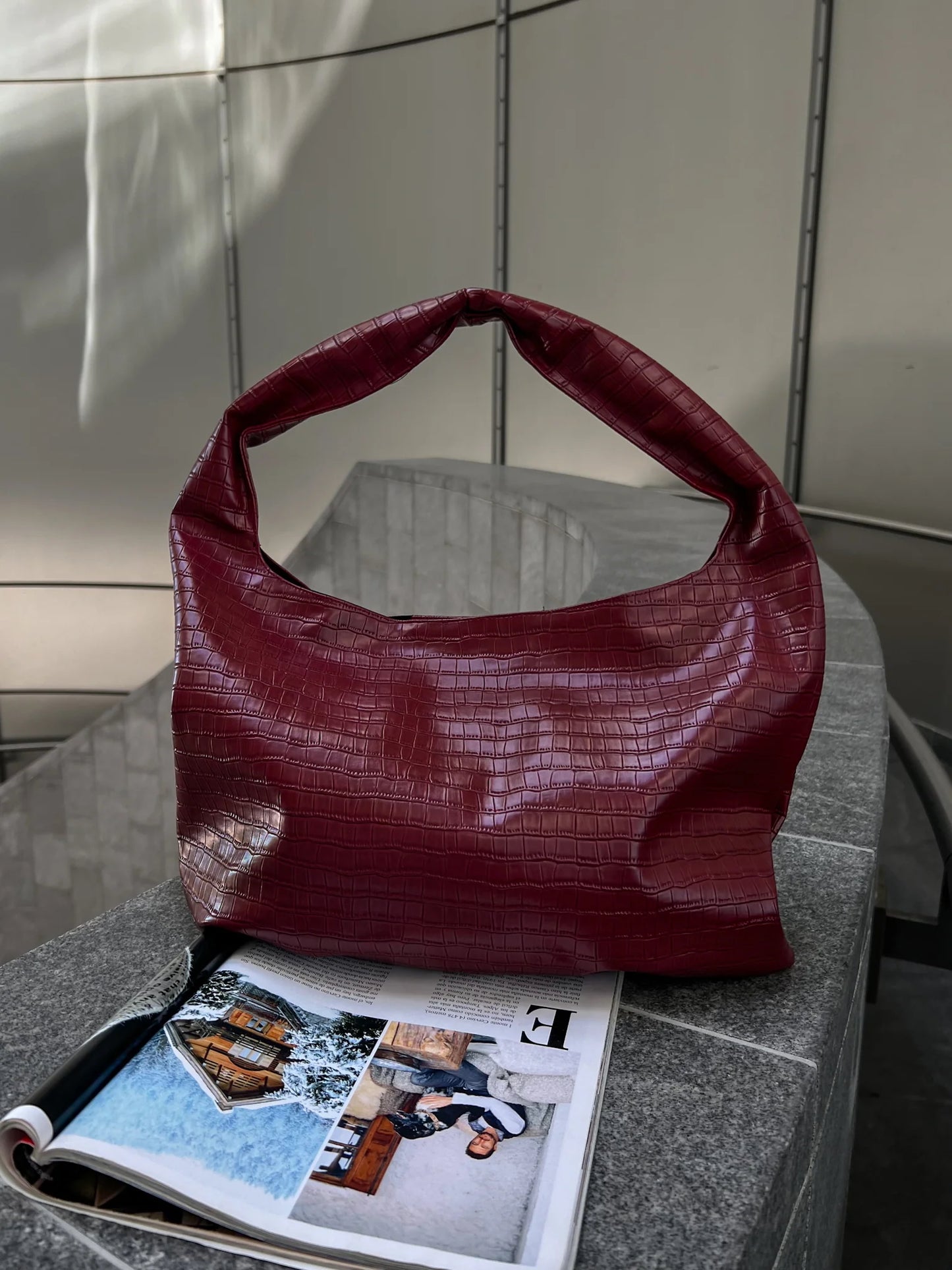CROCO BAG LEATHER