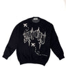 Pullover Black Plane