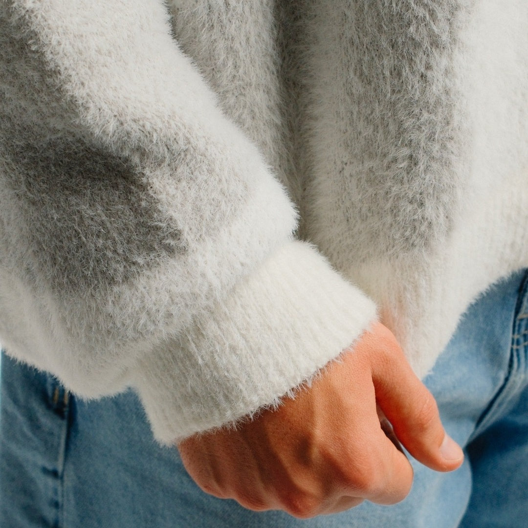 Sweater White x Grey
