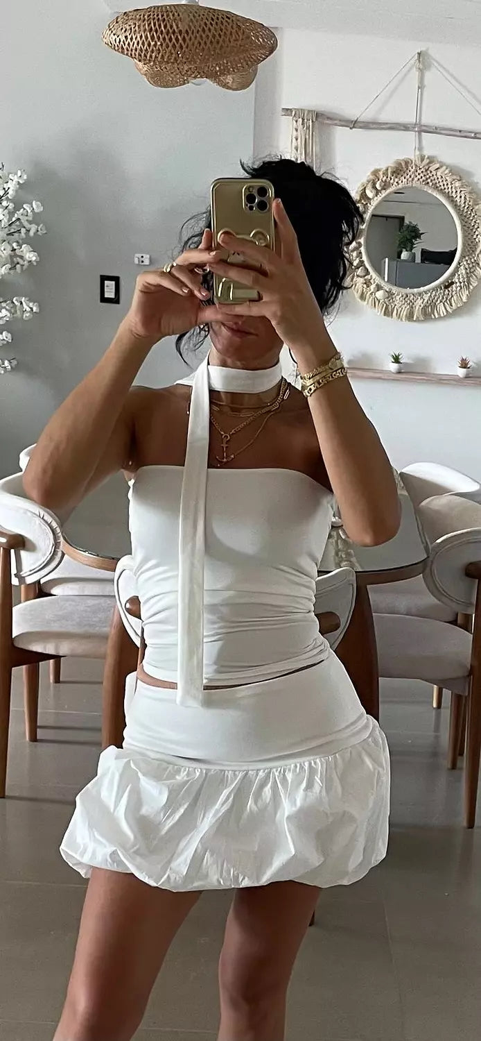 Tube Top with Neck Strap