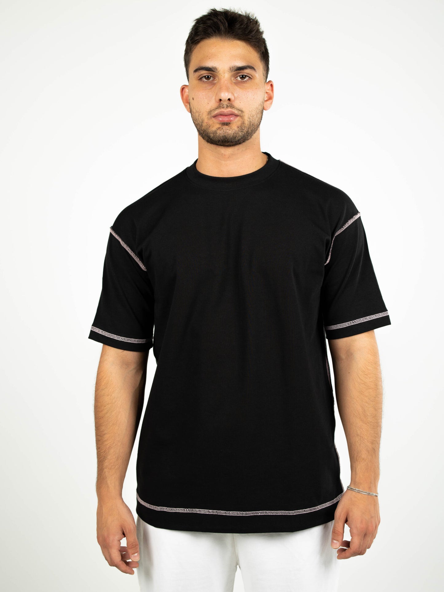 Stitched Tee Black