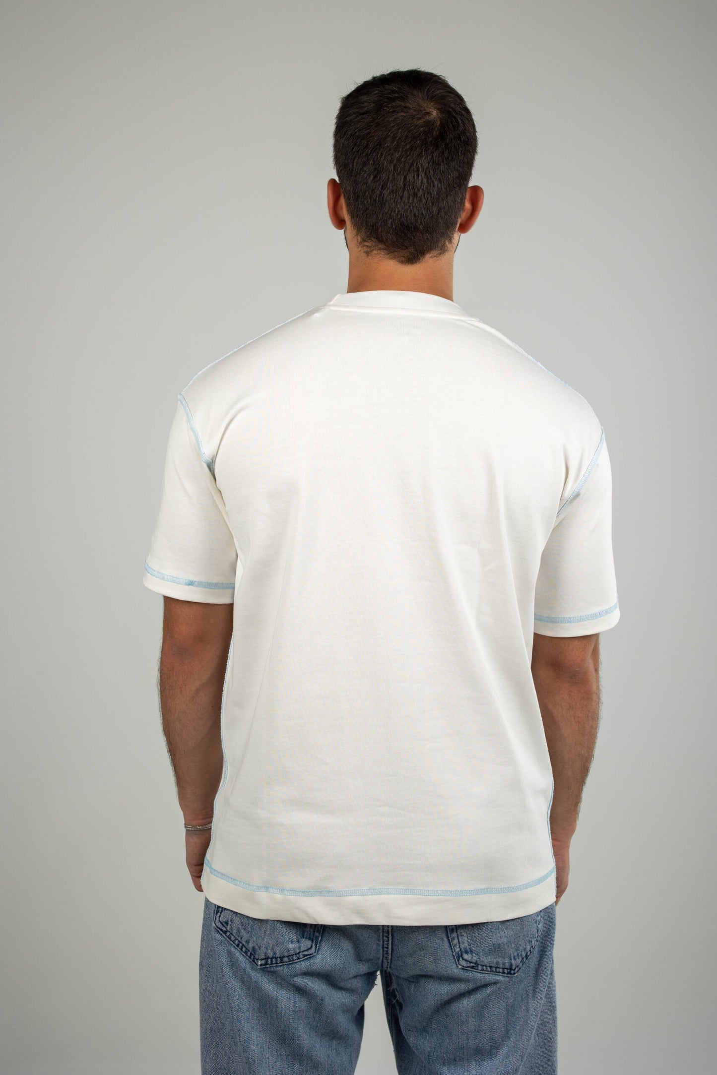 Stitched Tee White