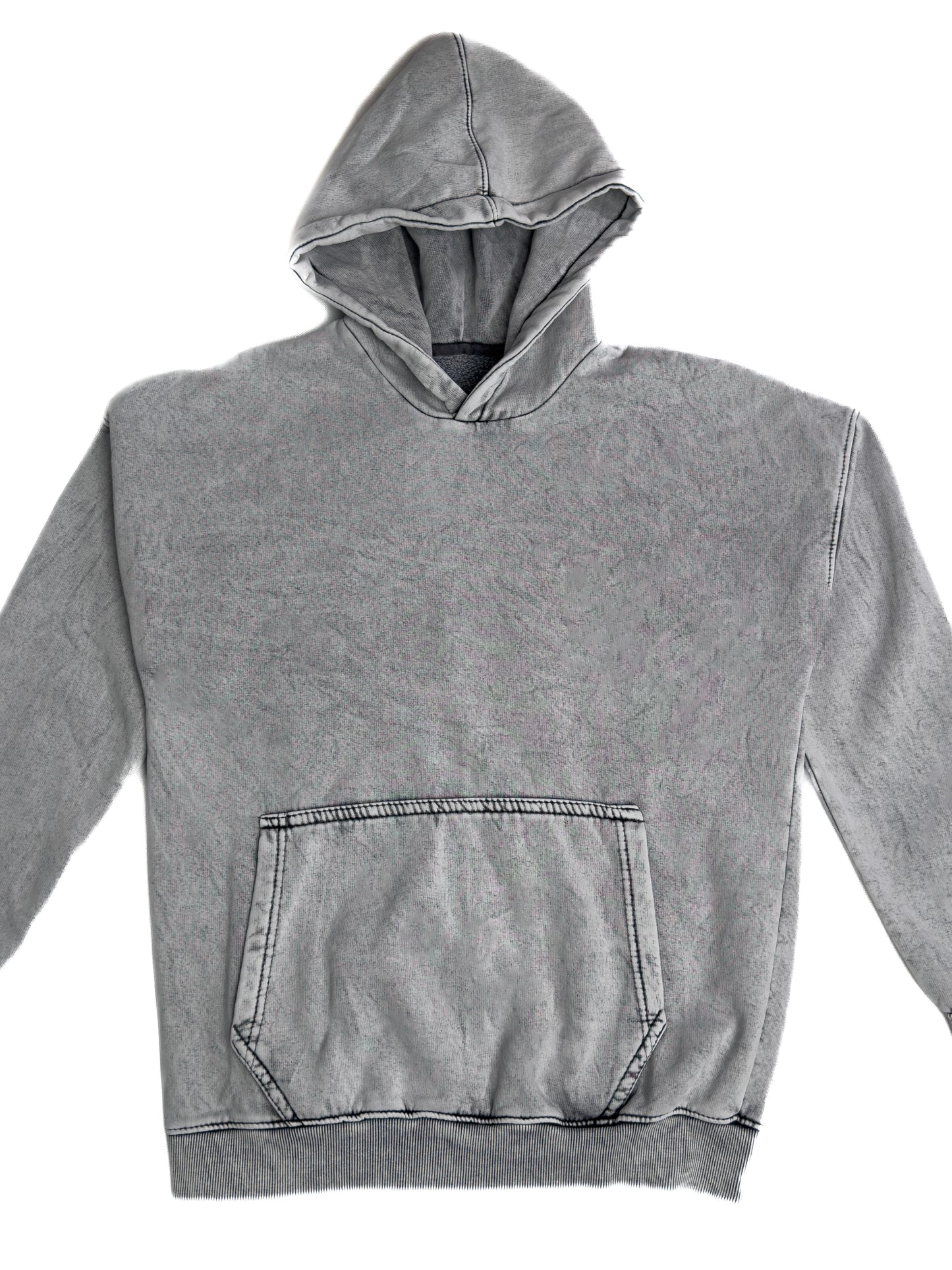 Washed Snow Grey Hoodie