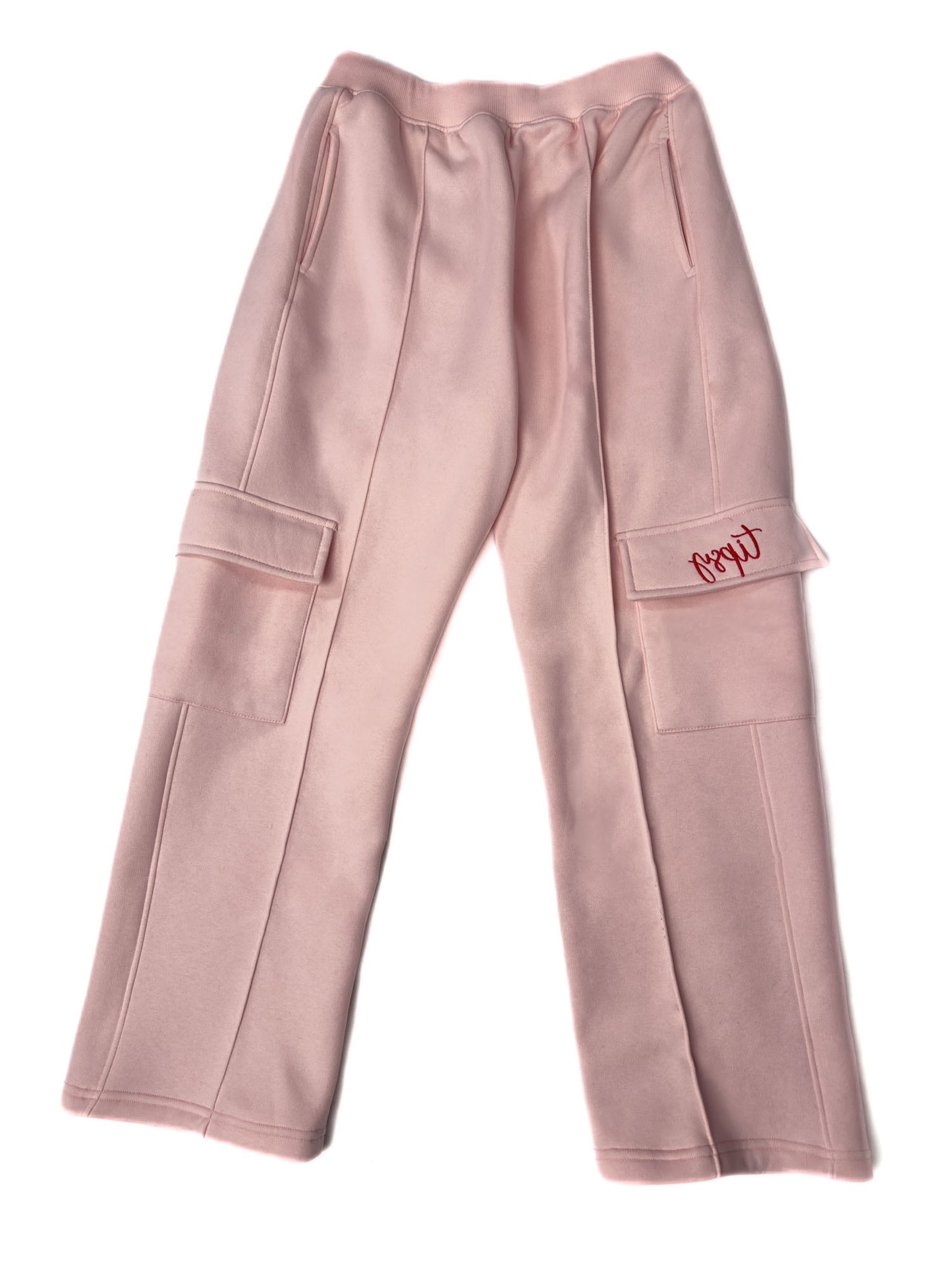 Pink cargo sweats