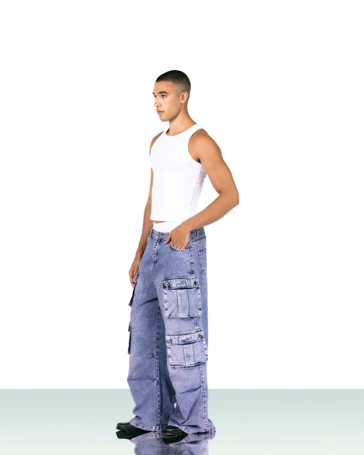 draped cargos grape