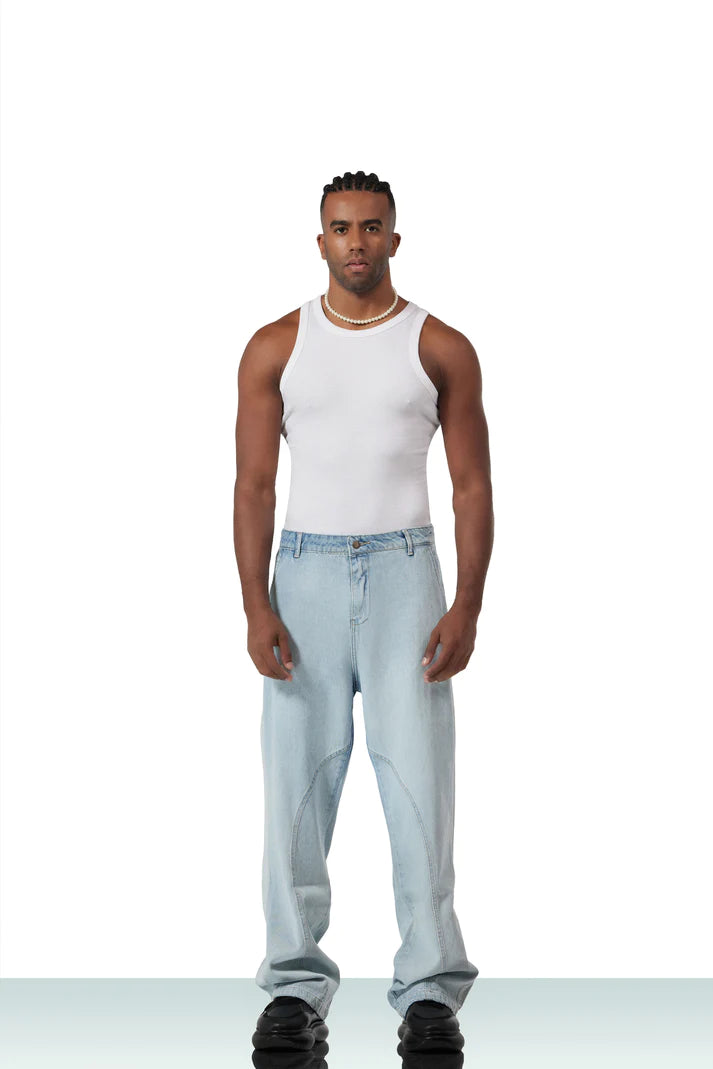 flipped jeans Ice blue