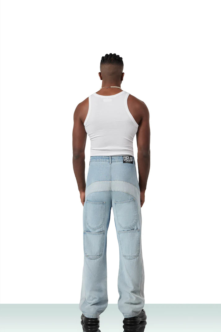 flipped jeans Ice blue