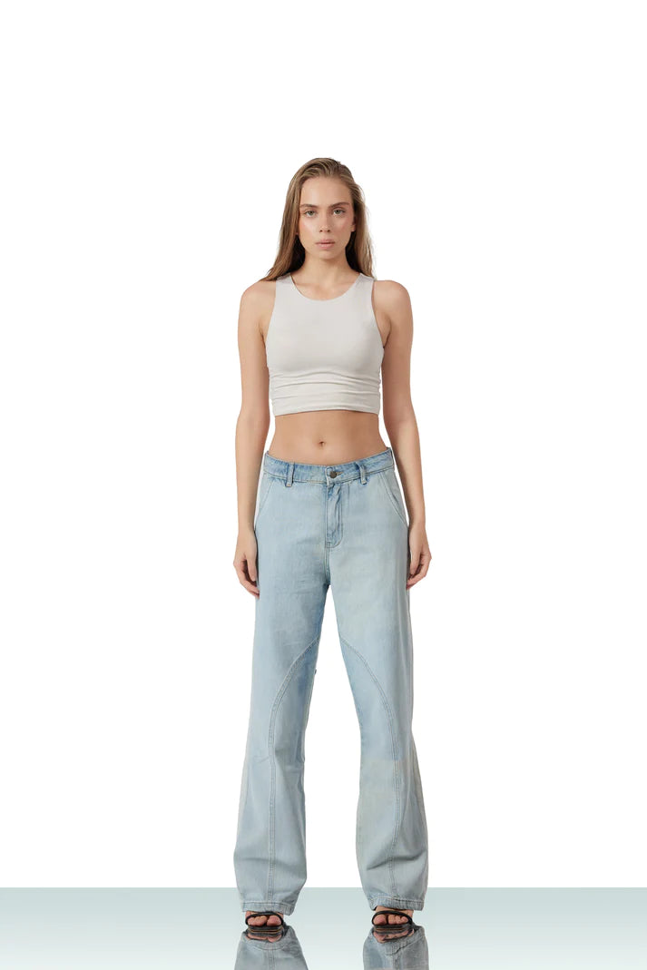 flipped jeans Ice blue