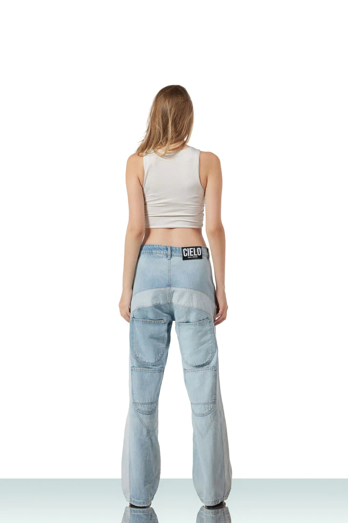 flipped jeans Ice blue