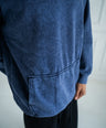 Dark Blue Washed Hoodie