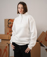 White Quarter zip