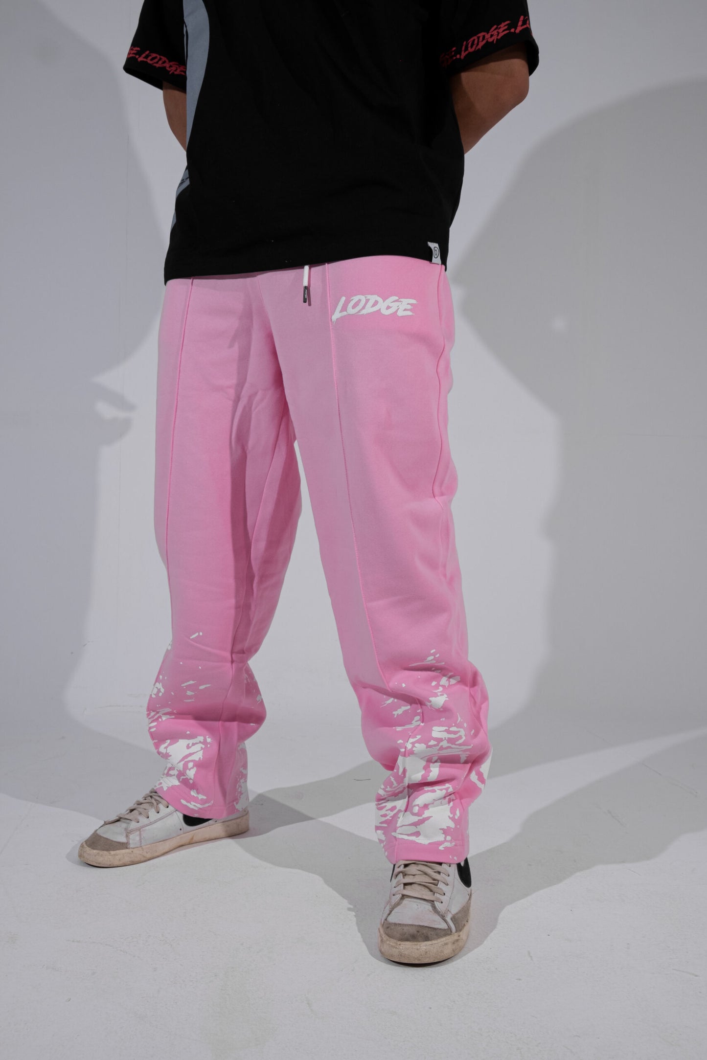 Printed sweatpants Pink