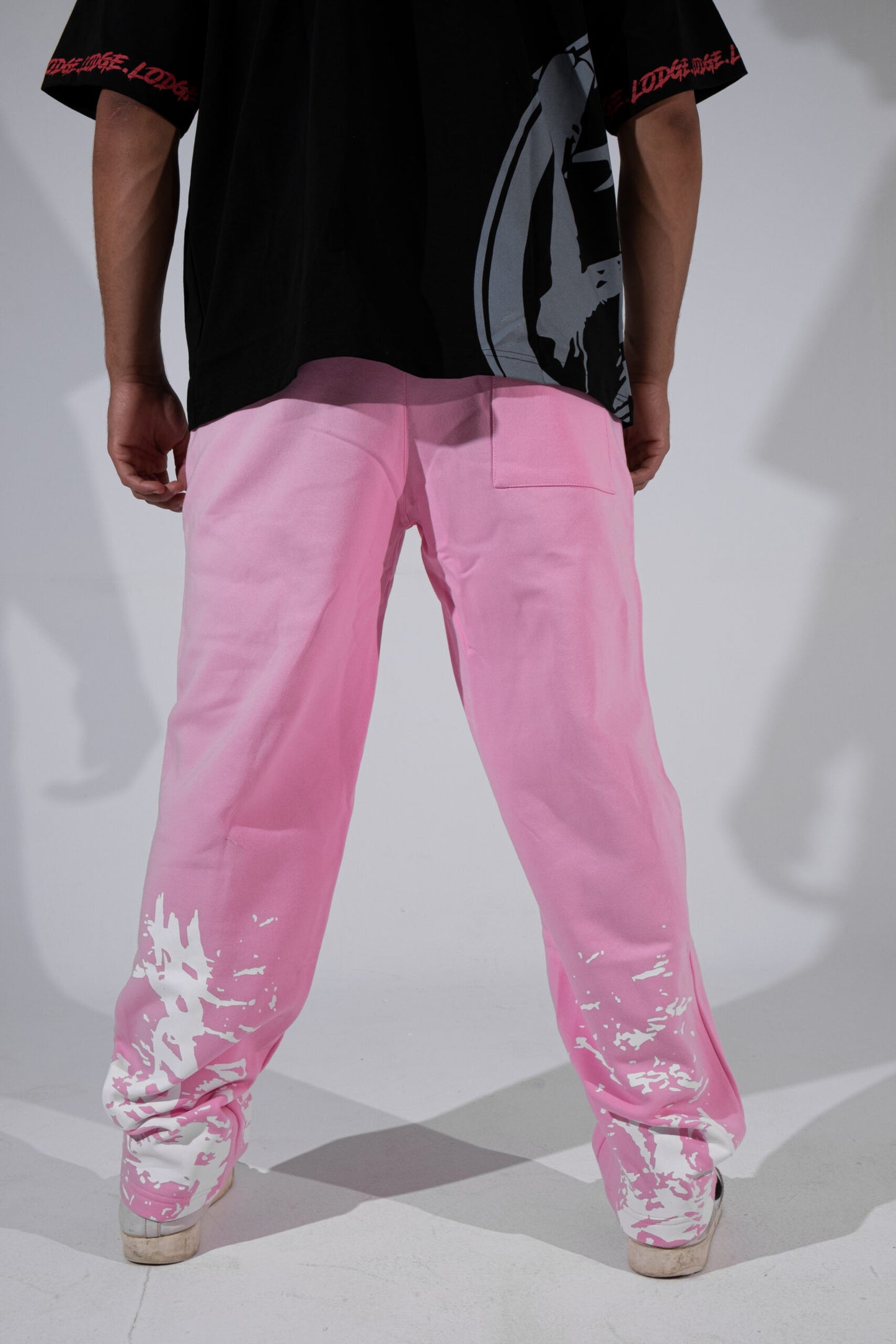 Printed sweatpants Pink