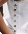 Rustic Top Buttons White