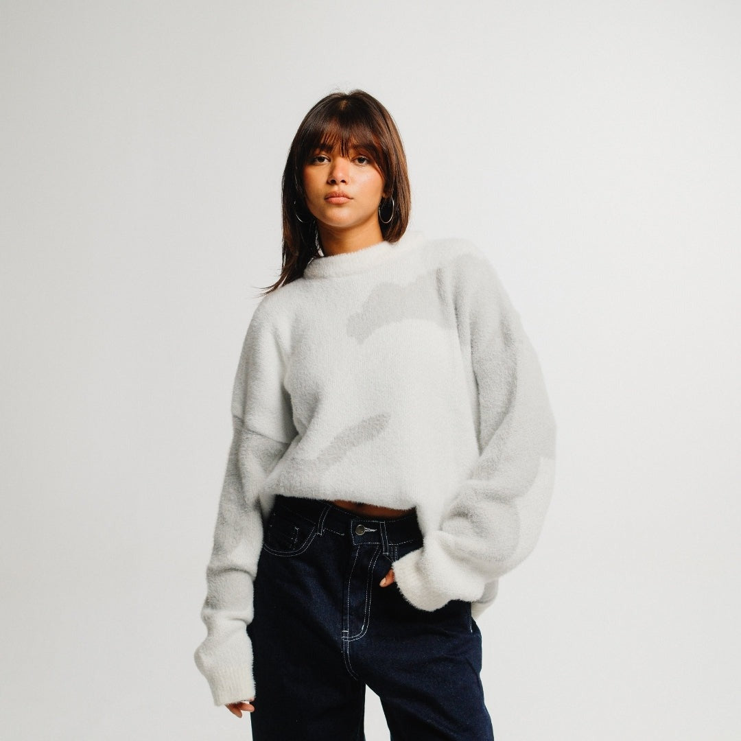 Sweater White x Grey