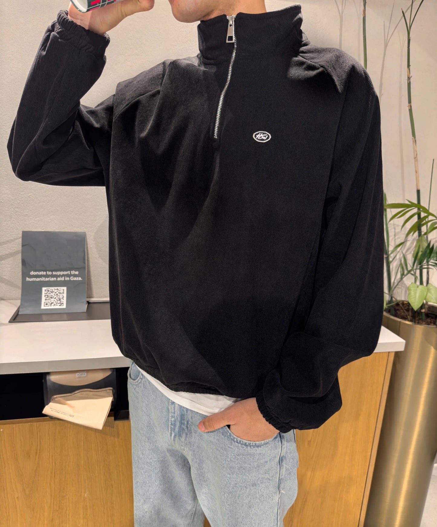 Corduroy Quarter Zip