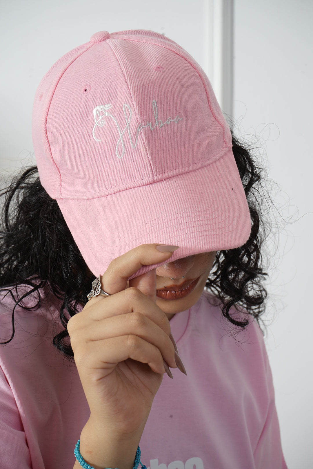 Fabric cap Pink