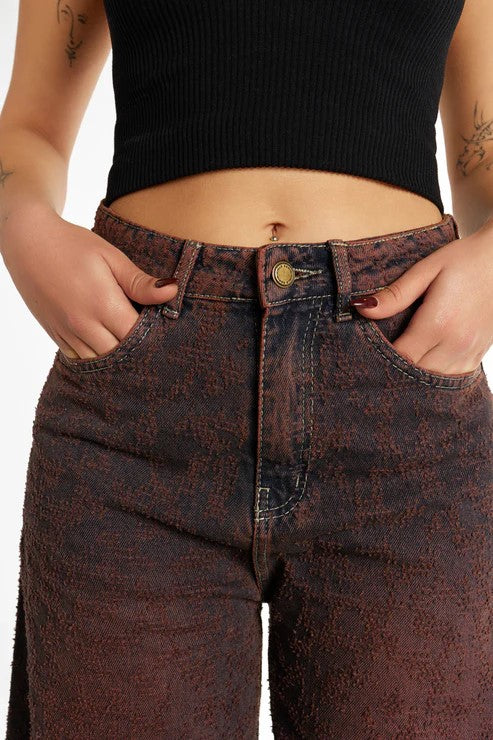 Heat Jeans Burgandy