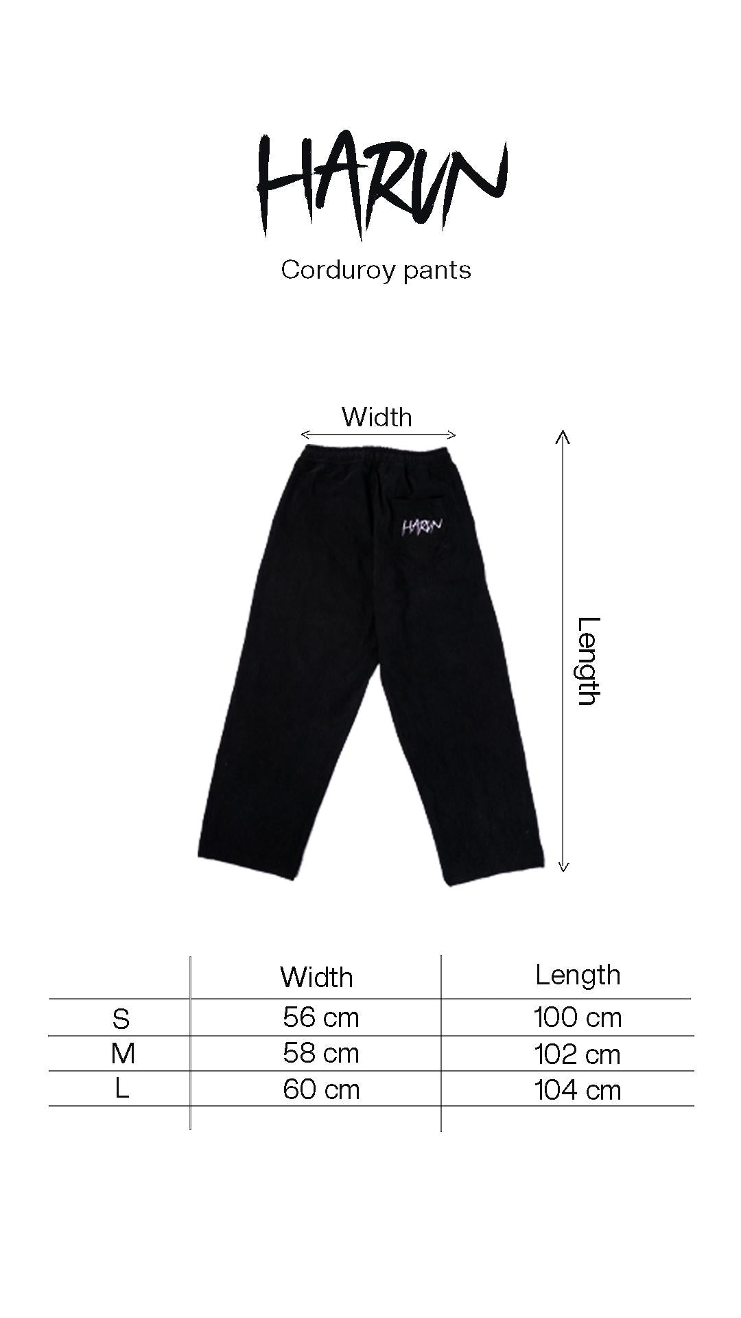 Black Corduroy