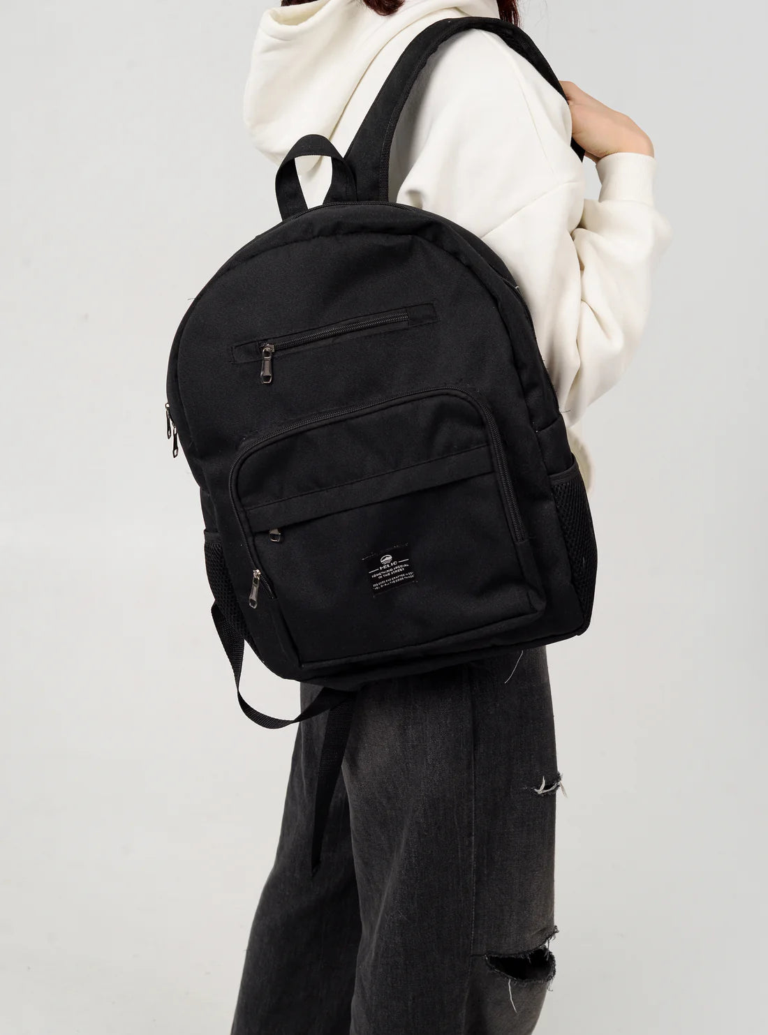 Zentangle Backpack Black