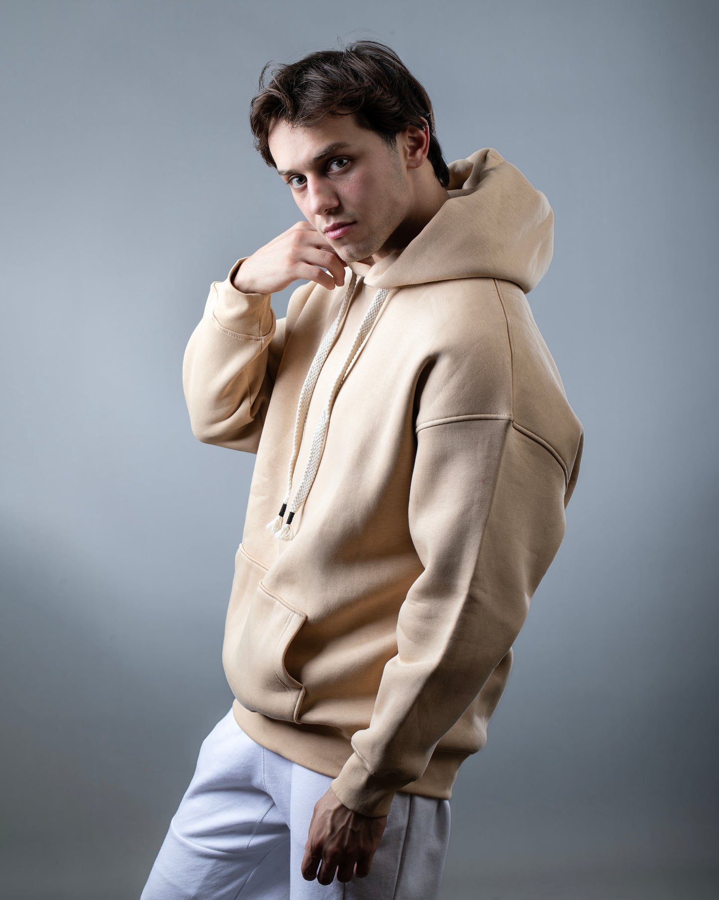 Beige Hoodie