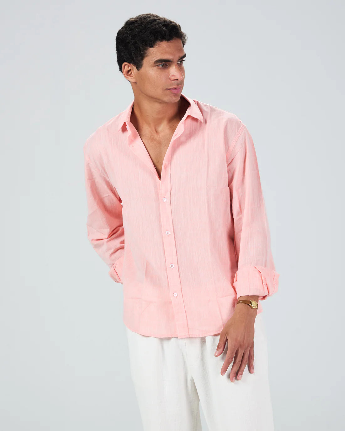 Linen Shirt Peach