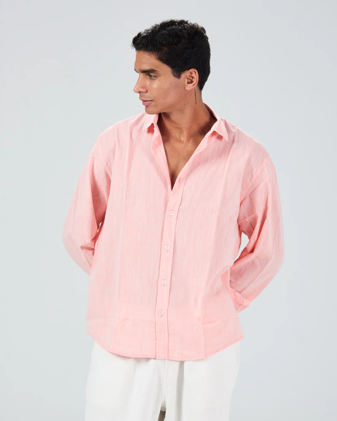 Linen Shirt Peach