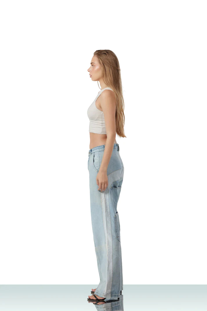 flipped jeans Ice blue