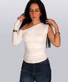 Long Sleeves One Shoulder