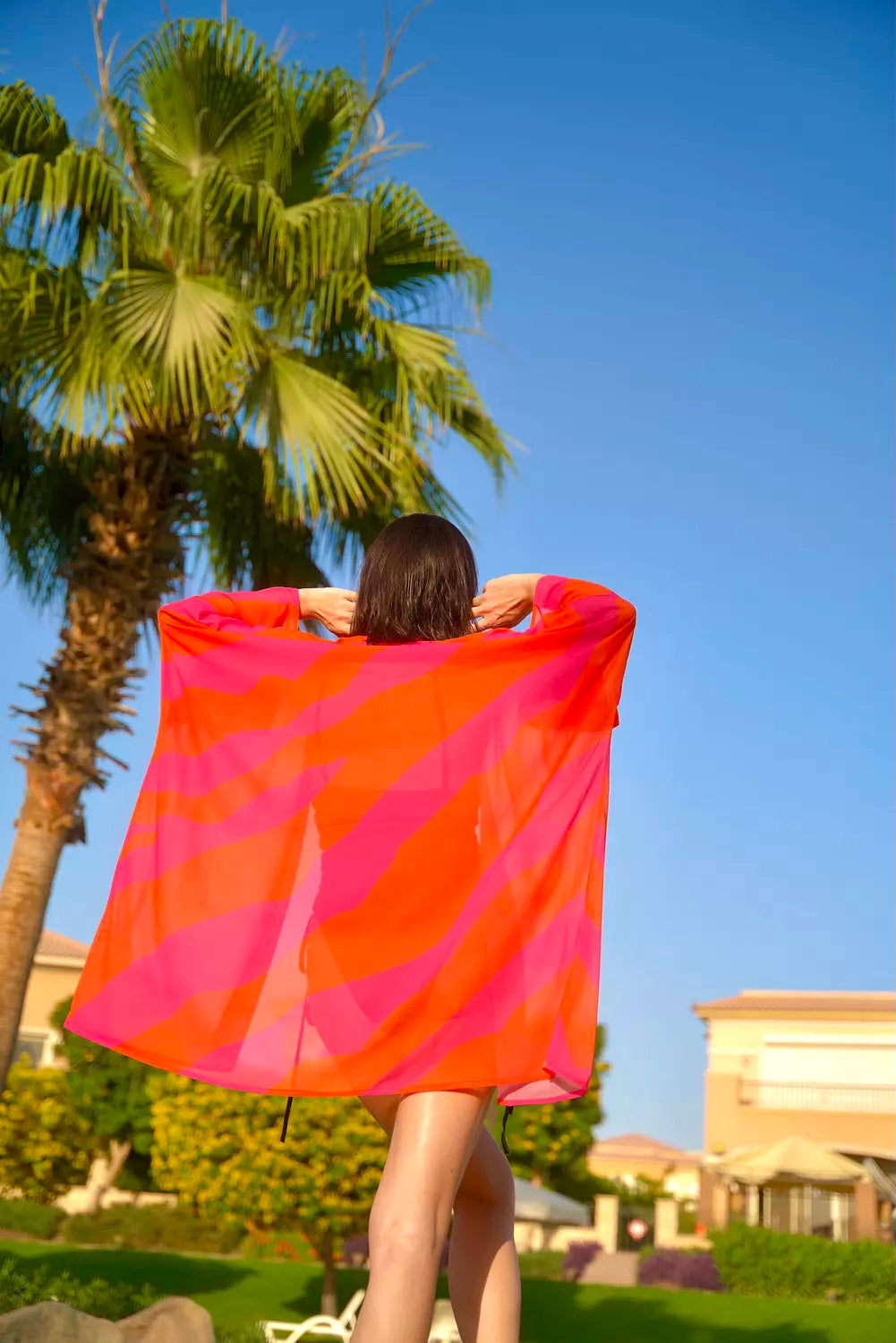 Sunset Zebra Kimono