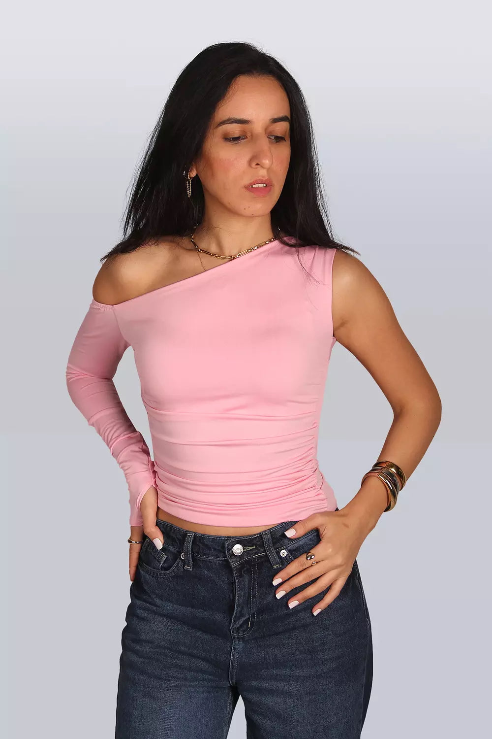 Long Sleeves off Basic Top
