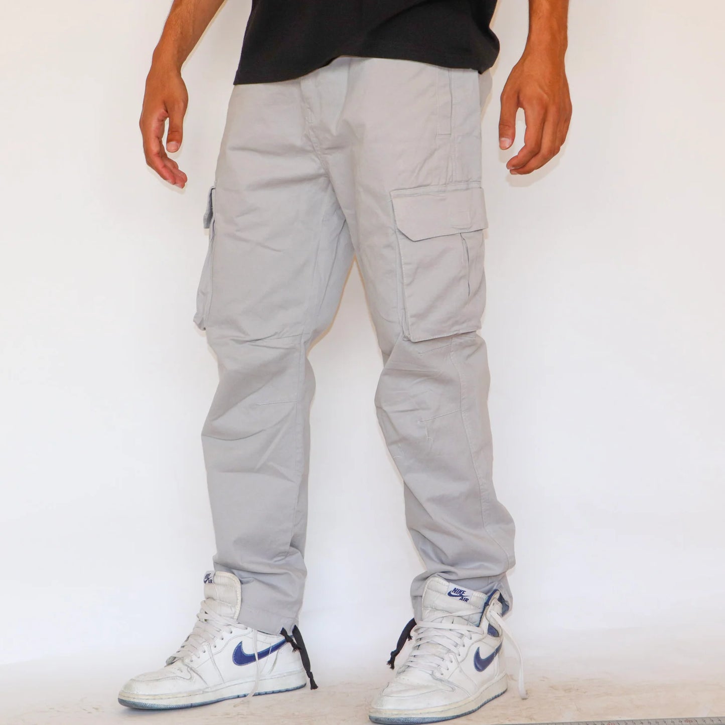 Grey cargo pants