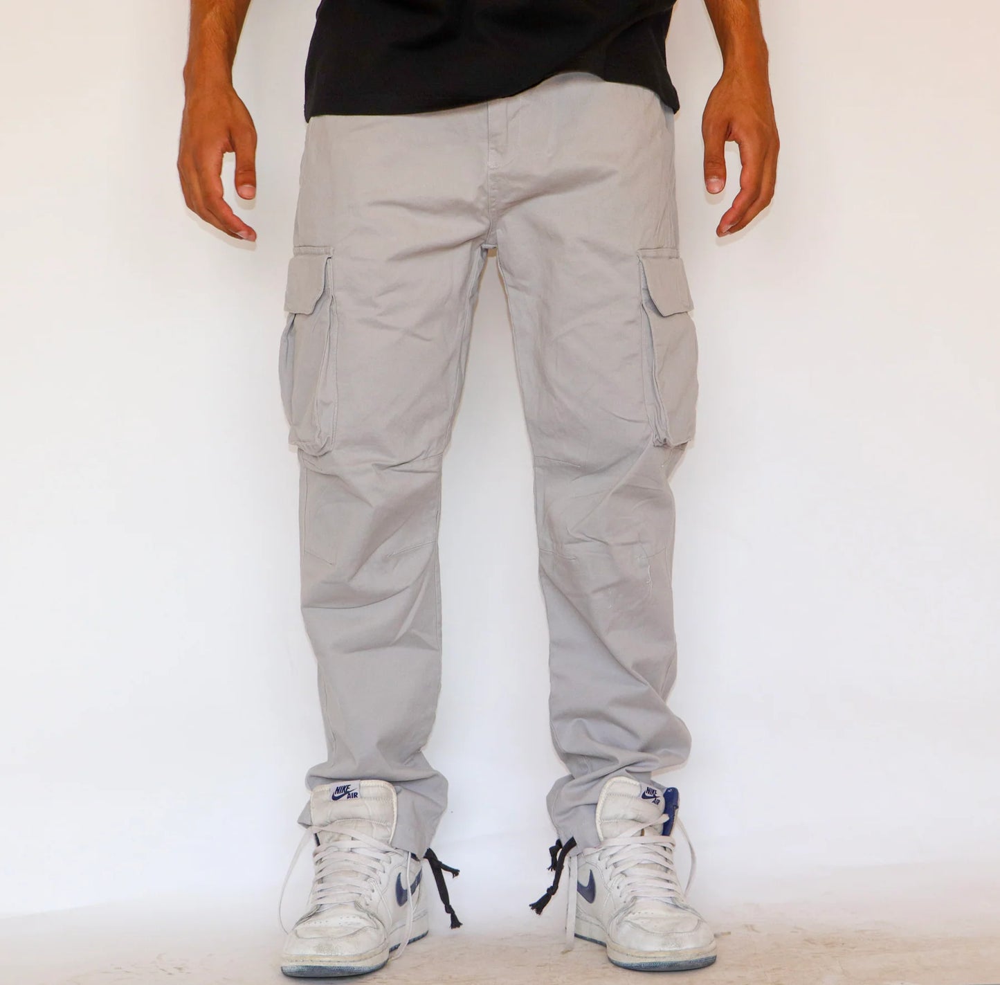 Grey cargo pants