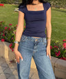 Half Sleeves Basic Top