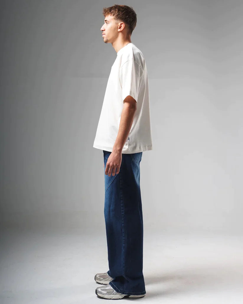 018 oversized jeans Dark blue