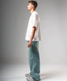 018 oversized jeans Light blue