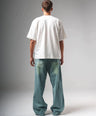 018 oversized jeans Light blue