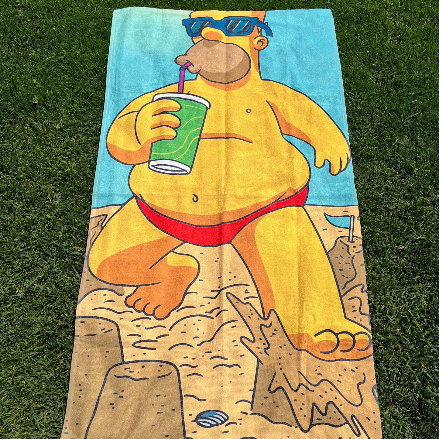 Simspom Summer Body Beach Towel