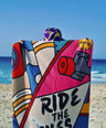 Ride The Waves Beach Towel