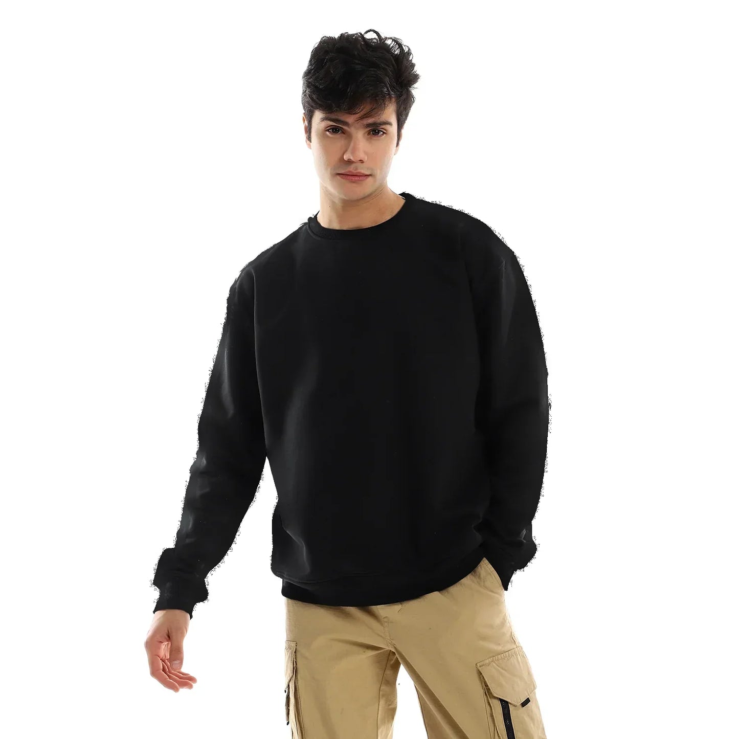 Looking Back Black Crewneck